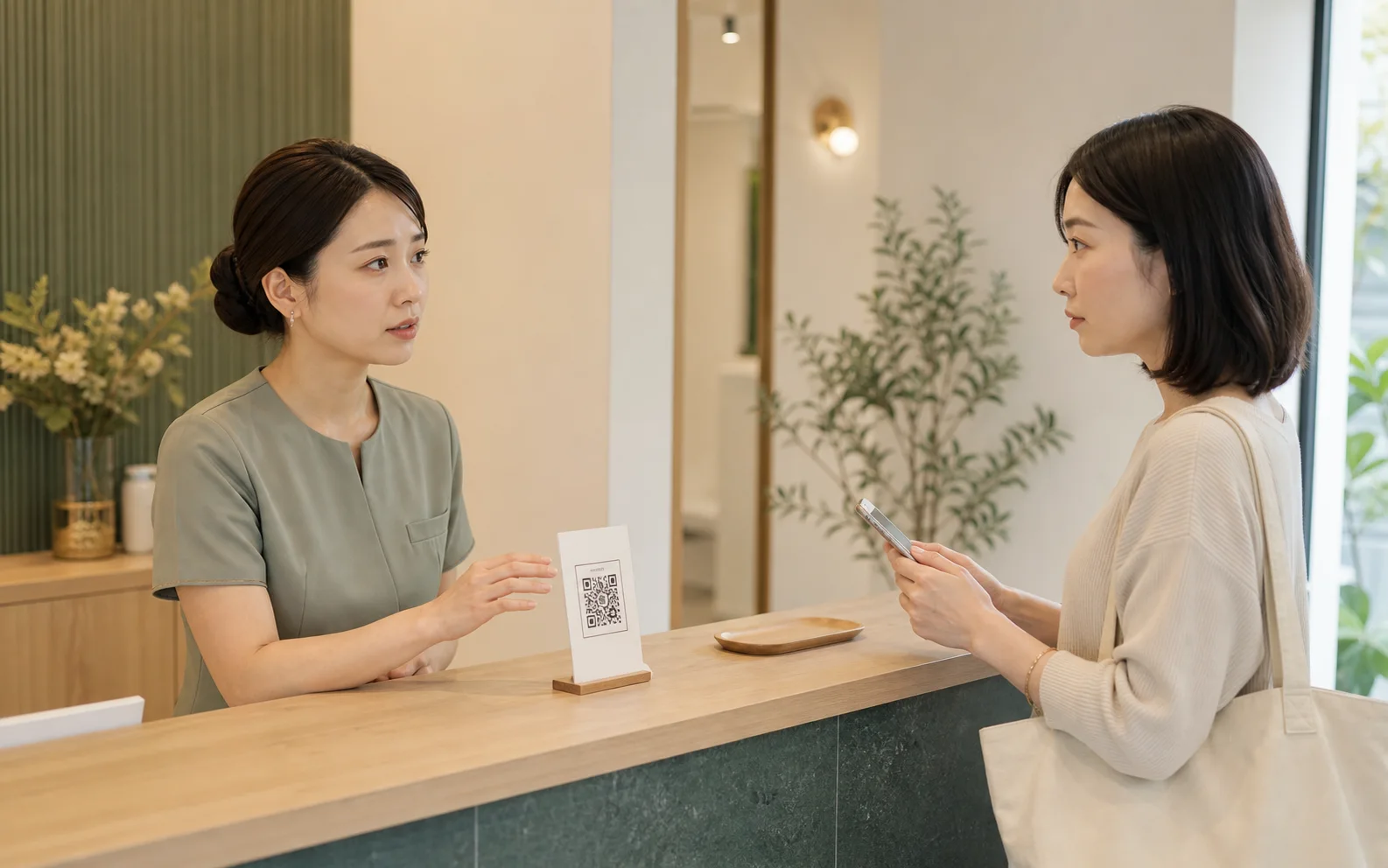 口コミの協力をお願いしたいが言い出しにくくためらう店舗スタッフ